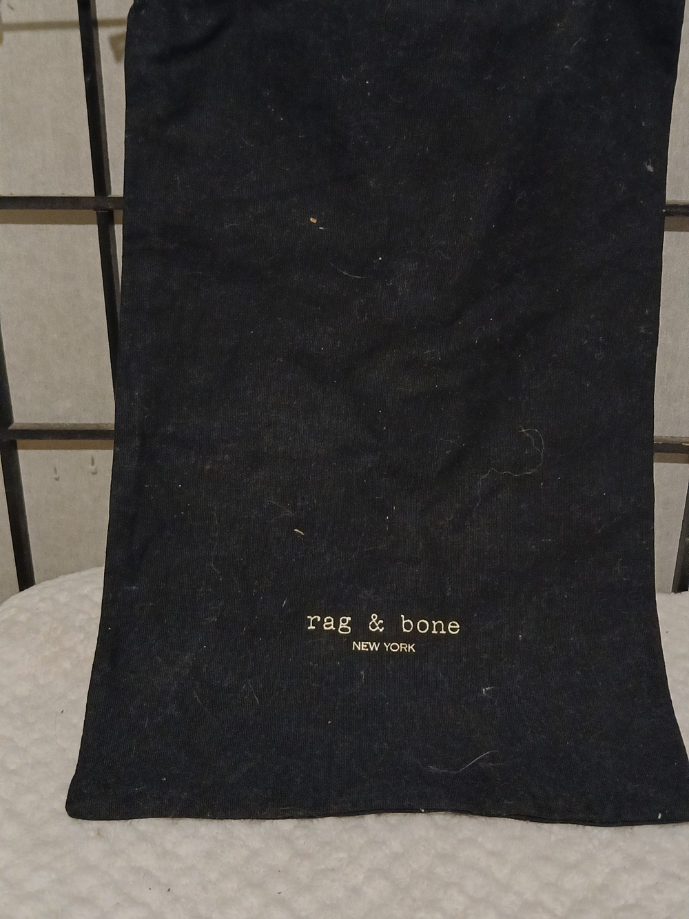 rag & bone Black Logo Fabric Dust Bag
